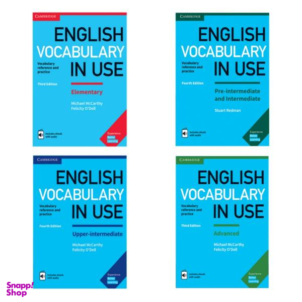 کتاب English Vocabulary in Use اثر جمعی از نویسندگان انتشارات کمبریج 4جلدی