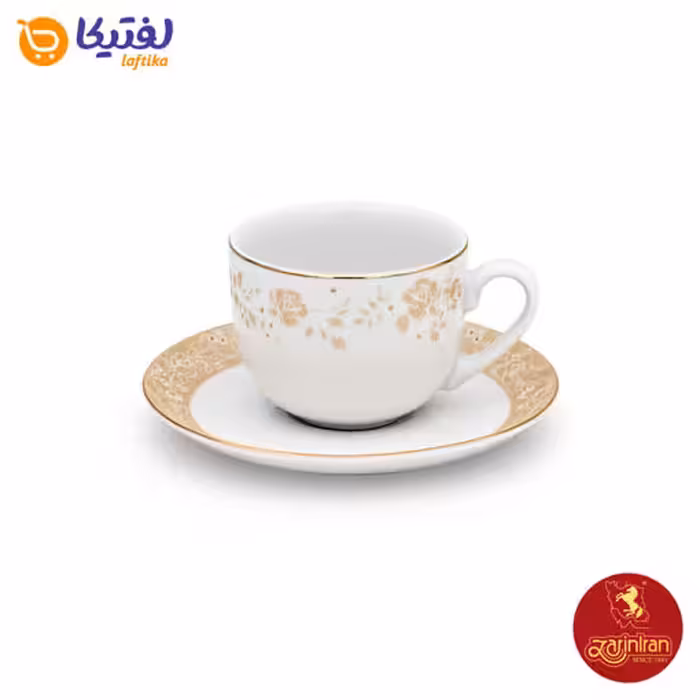 سرویس چای خوری گلدن رز 12 پارچه چینی زرین