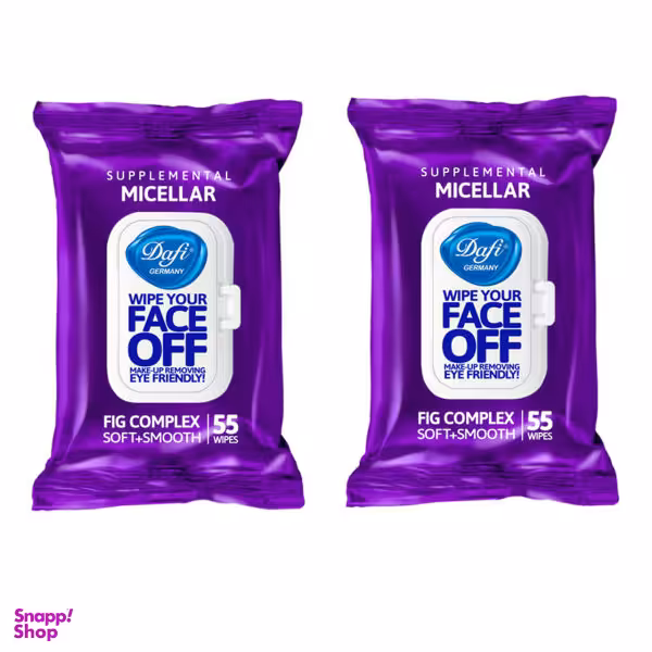 دستمال مرطوب دافی (Dafi) مدل Micellar مجموعه 2 عددی