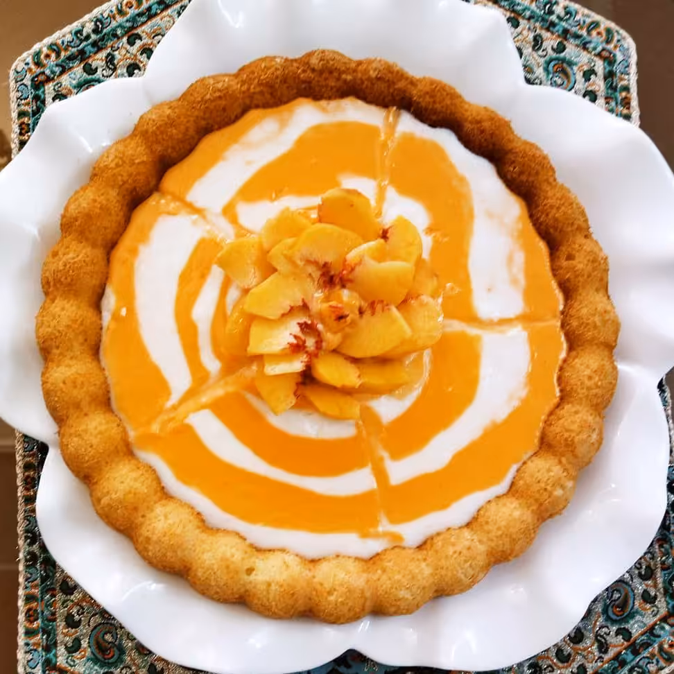 کیک ساده با گاناش پودینگ 