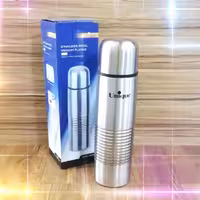 فلاکس قلمی استیل دو جداره یونیک اصل به همراه کاور فلاکس  1 لیتری