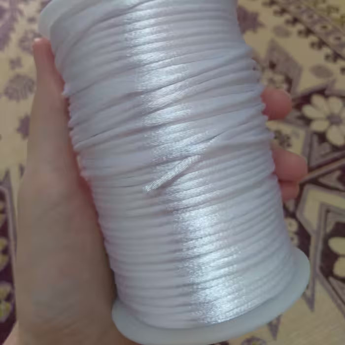 قیطون ماکرون  کل رول ارسال میشه مطابق با تصویر)حدود 20 متر استفاده شده از رول