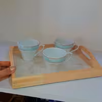 سرویس فنجان ونعلبکی چینی(6عددی)