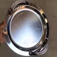 سینی گرد استیل باارسال رایگان