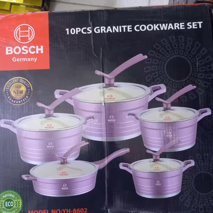 سرویس قابلمه 10 پارچه بوش آلمانی گرانیتی