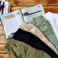 شلوار کارگو بچه گانه 
جنس کتان 
کیفیت تضمینی .  سایز 50تا 105.