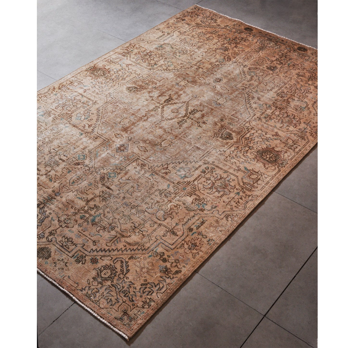 فرش دستبافت شش متری امیرخیز مدل وینتیج کد 6274