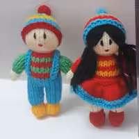 اسباب بازی عروسک  بافتنی سرسویچی