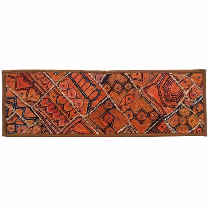 رومیزی سوزن دوزی گلابتون مستطیل باریک کد ZARIRAN9