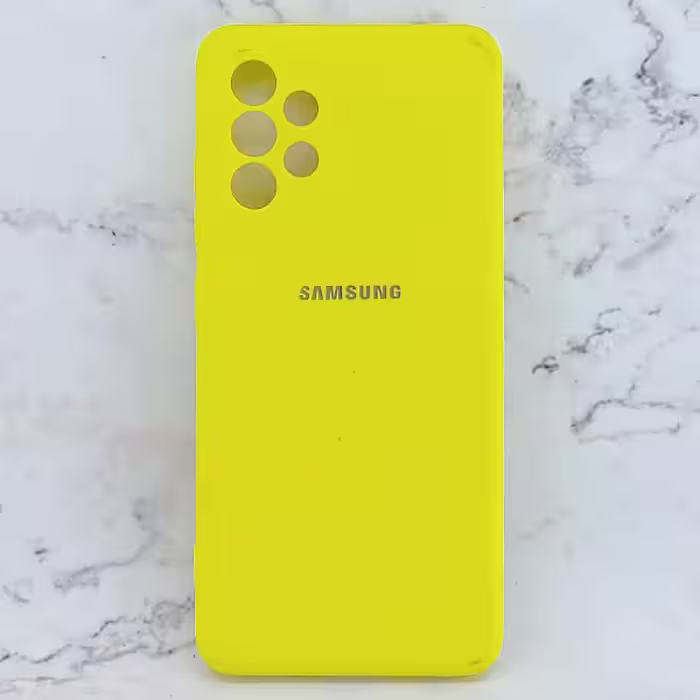 کاور سیلیکونی رنگی مدل TPN مناسب برای گوشی موبایل سامسونگ Galaxy A32 4G - زرد