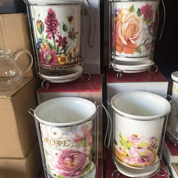 جا قاشقی سرامیکی 2 قلو