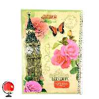 دفتر زبان سیمی دو خط 100 برگ برند آونگ طرح ساعت