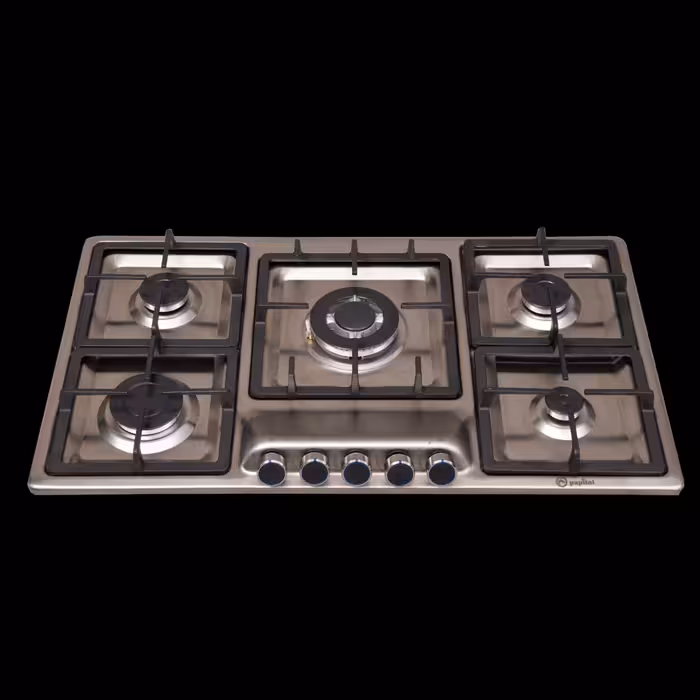 اجاق گاز صفحه ای استیل پاپیتال مدل PG9 با 5 سال گارانتی 