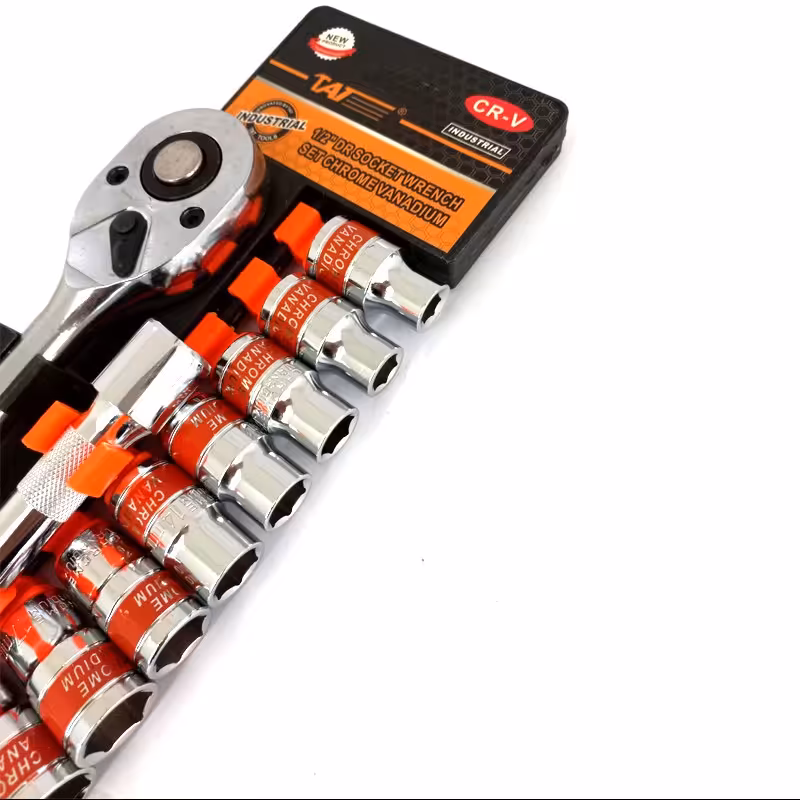 دسته بکس ریلی کروم آینه ای  12 عددی مخصوص تعمیرگاه برند تات پرو 