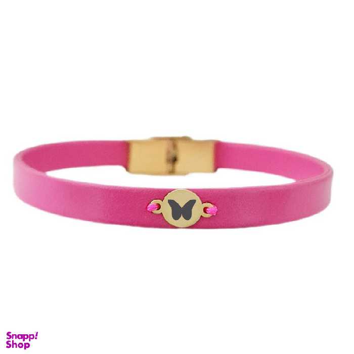 دستبند طلا 18 عیار زنانه لیردا مدل پروانه 7002