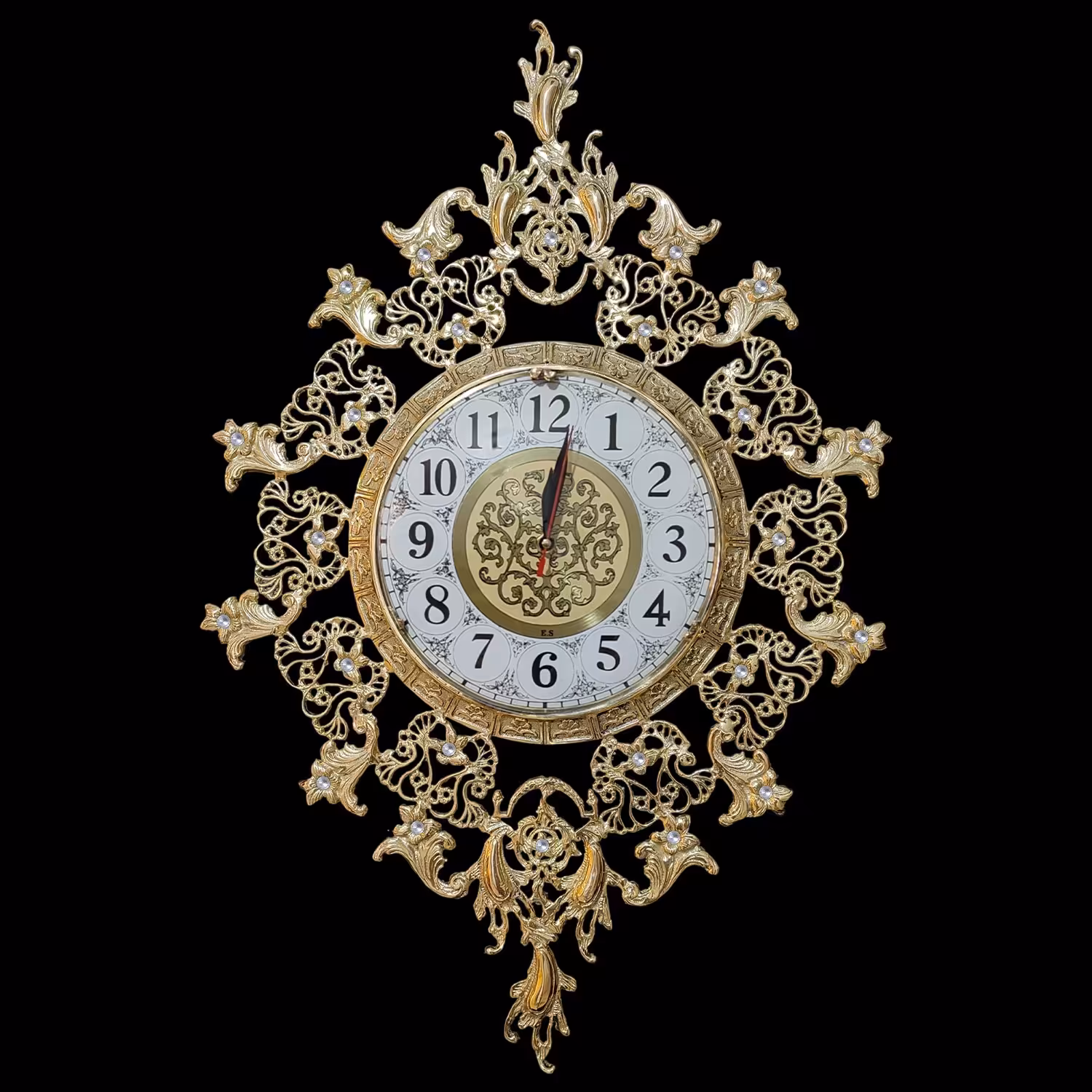 ساعت برنجی مدل الماس 4