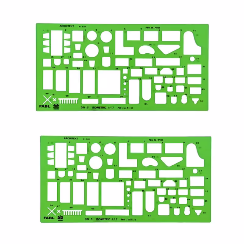شابلون فابل مدل مبلمان مقیاس 1:50 بسته 2 عددی