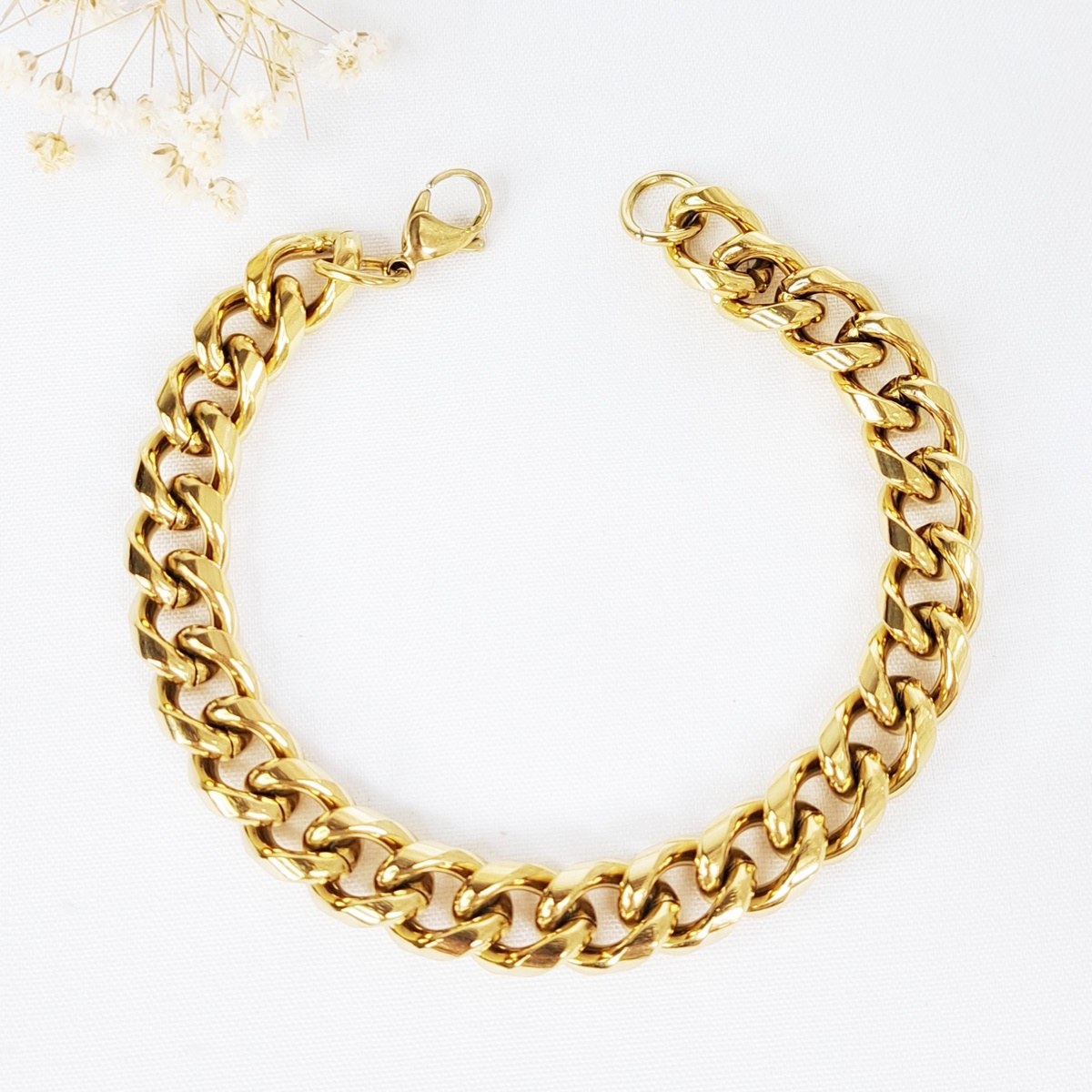 دستبند کارتیه (کارتیر) استیل طلایی کد 10795