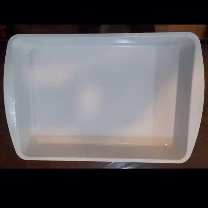 تابه مستطیل  لعابی ابعاد 24 در 37 وزن 400 گرم 