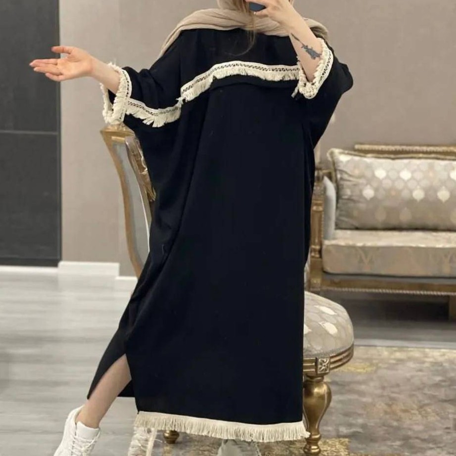 مانتو ابروبادی گرم بالا کیفیت عالی تک رنگ مشکی خنک و سبک مناسب سایز 40 تا 48 و50