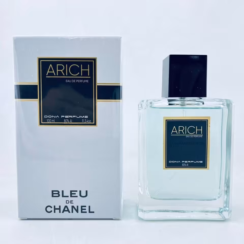ادوپرفیوم مردانه ARICH دنا 100 میل رایحه خنک وتلخ مشابه عطربلودشنل ماندگاری مناسب