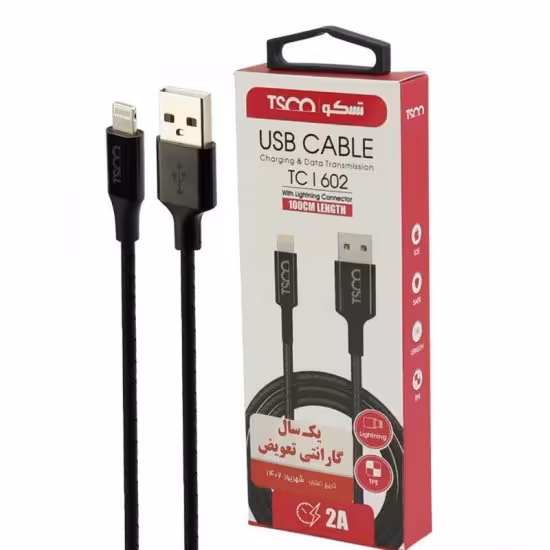 کابل آیفون (lightning) طول 1 متر تسکو (TSCO) مدل TC I 602

