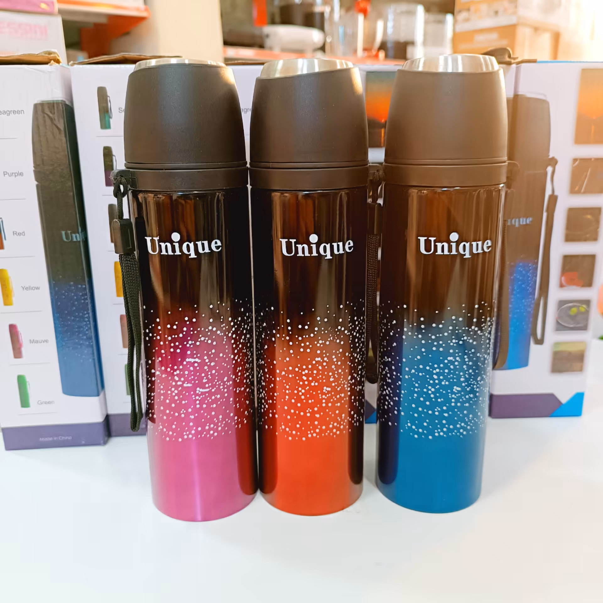 فلاسک نیم لیتری یونیک استیل 