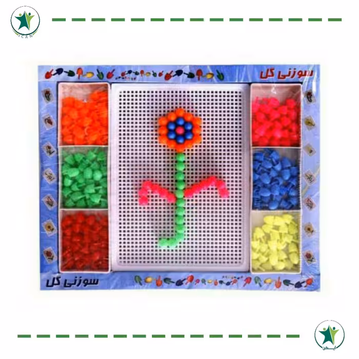 تخته سوزنی گل (کاردرمانی ذهنی)