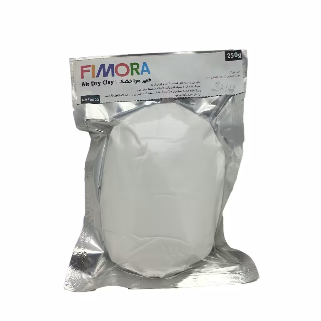 خمیر پلیمری هواخشک رنگ سفید بی رنگ برند FIMORA کد NVF0300