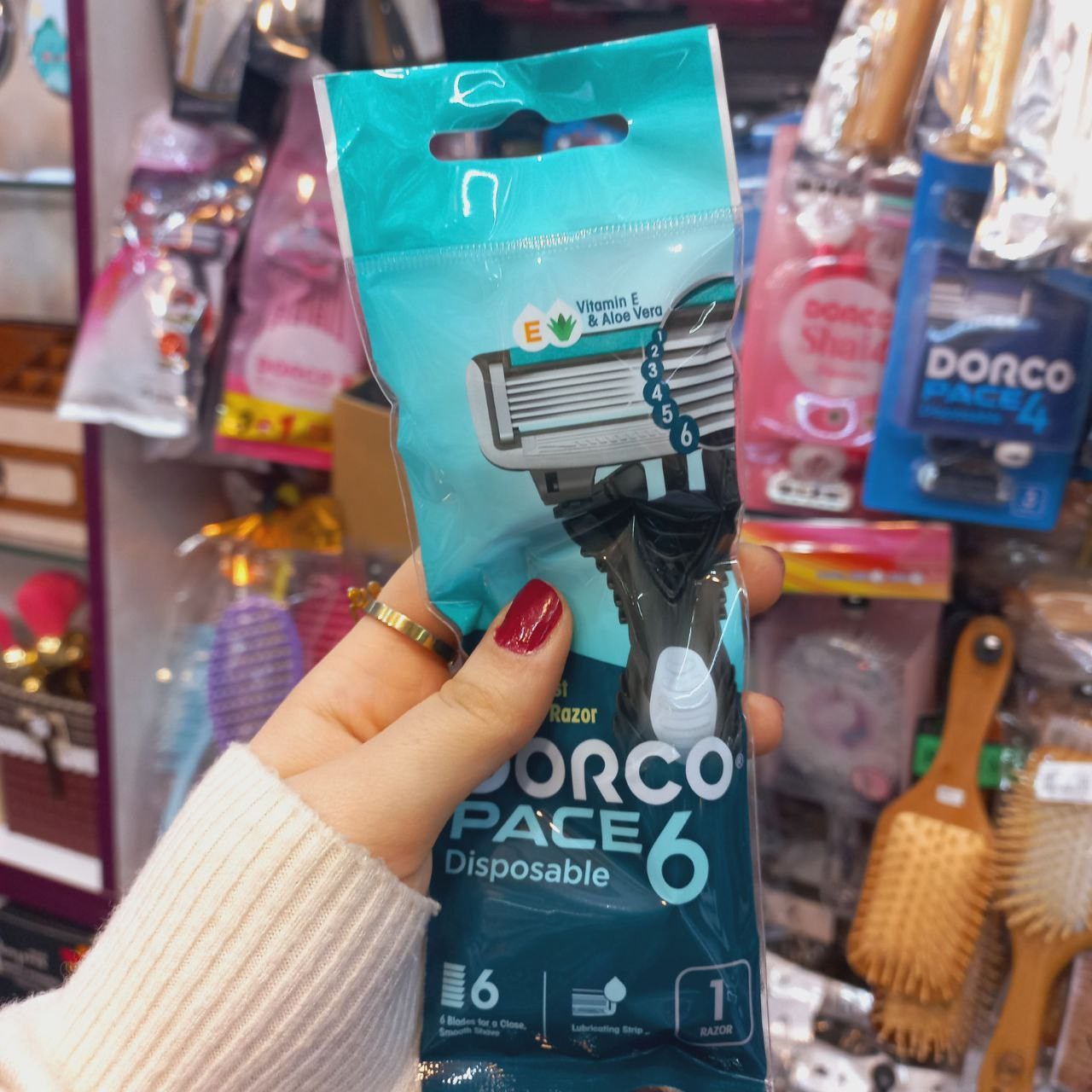 ژیلت دورکو تیغ 6 لب 1 عددی مردانه مدل pace6