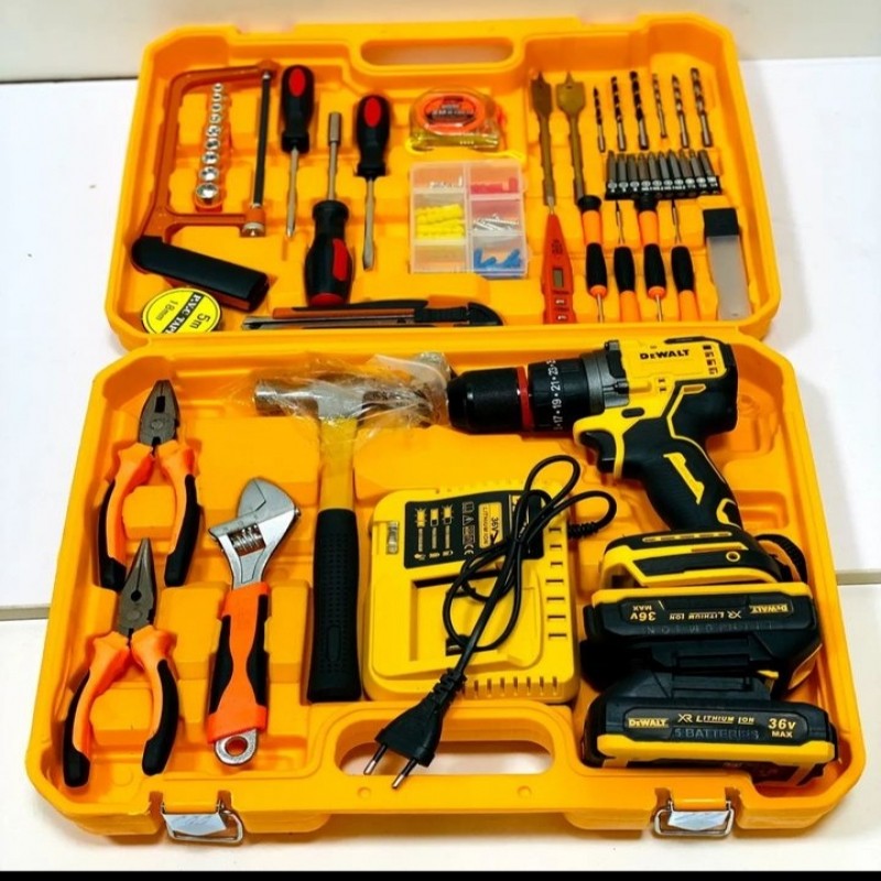پک دریل شارژی دیوالت 36 ولت با ابزار کامل کیفیت عالی