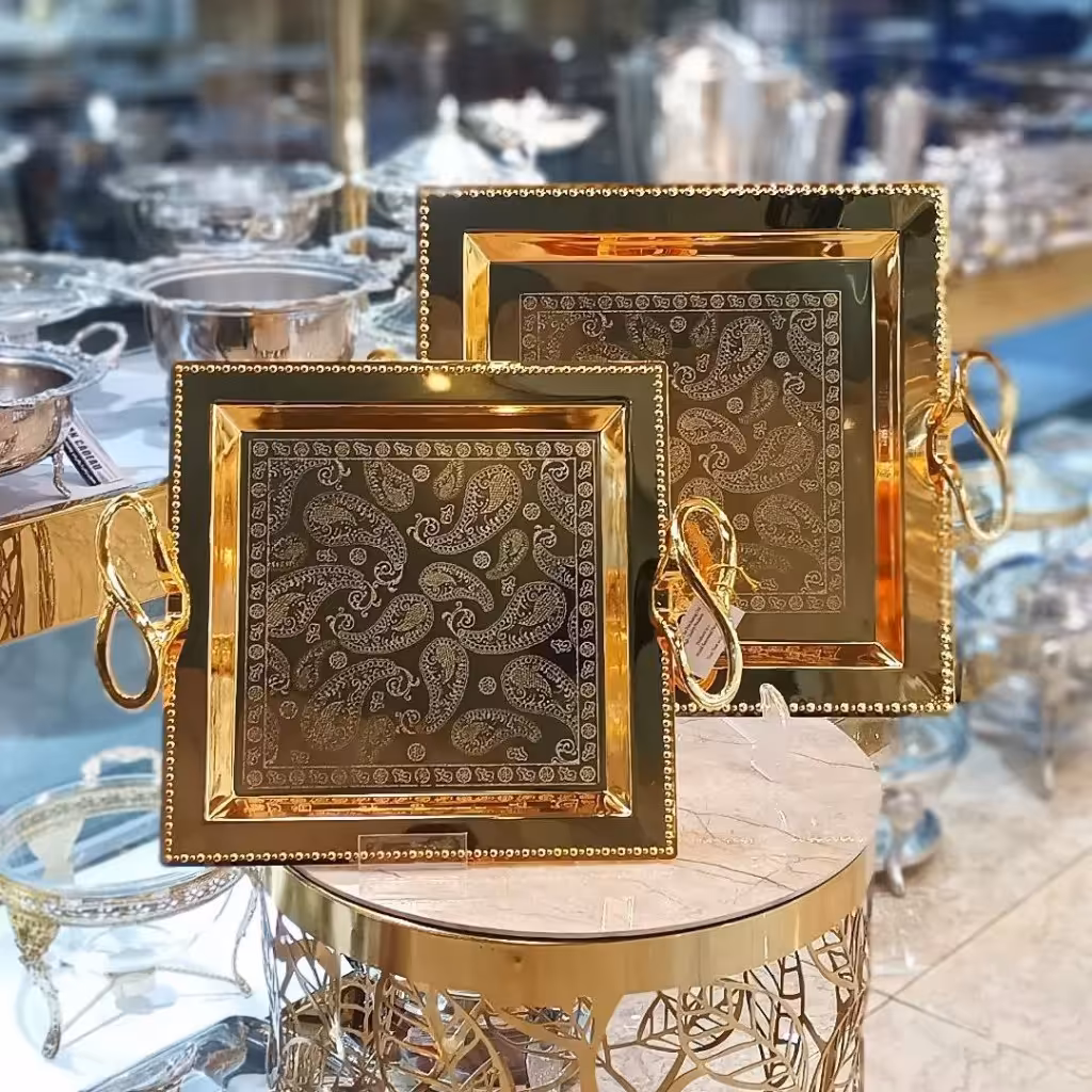 سینی 2 سایز استیل