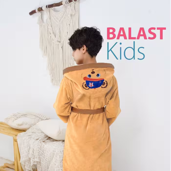 حوله تنپوش بچگانه طرح خرس سایز 110