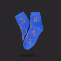 جوراب ساق کوتاه آبی باسلام