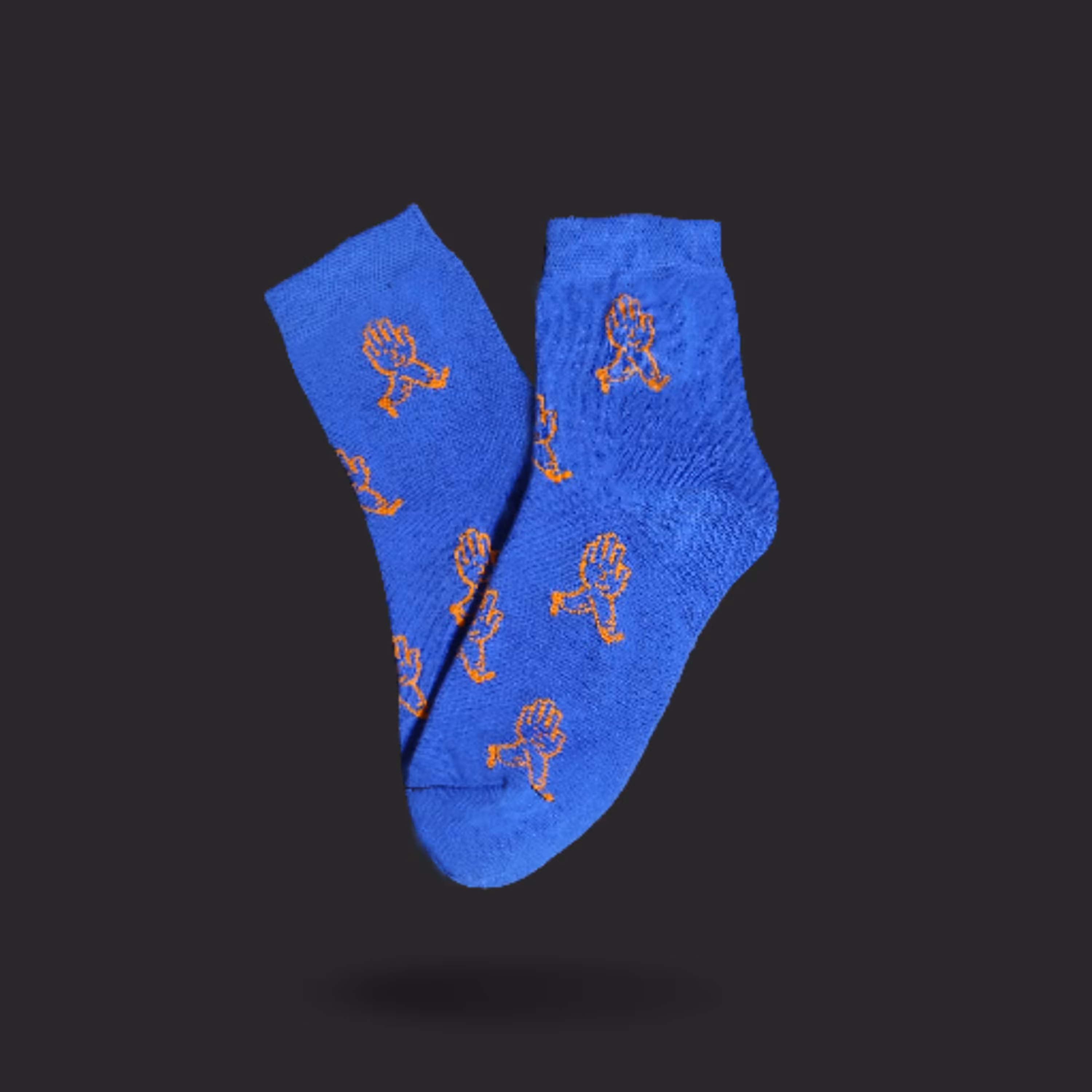 جوراب ساق کوتاه آبی باسلام