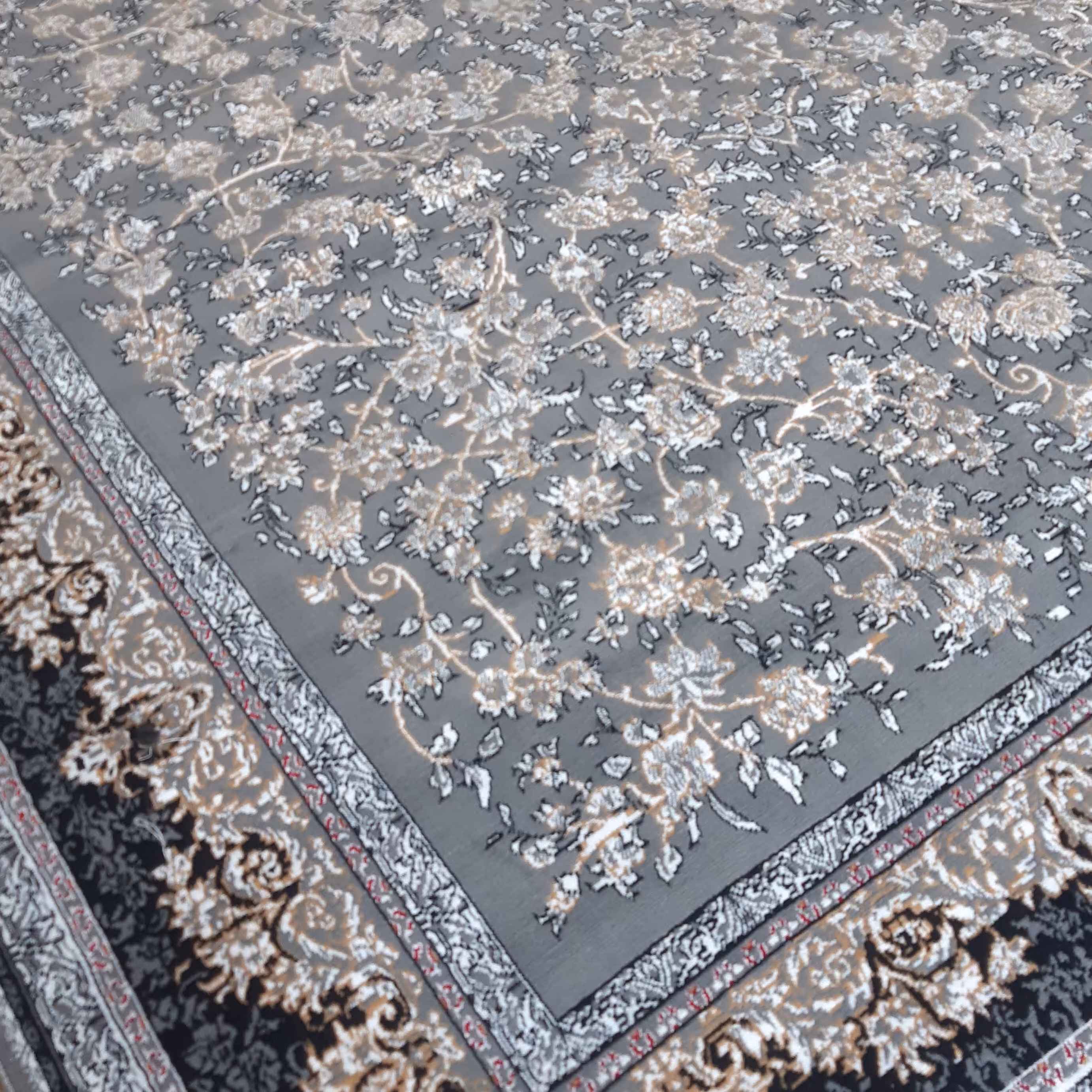 فرش 440 شانه  بی سی اف ارزانقیمت کاشان سبک وزن12 متری