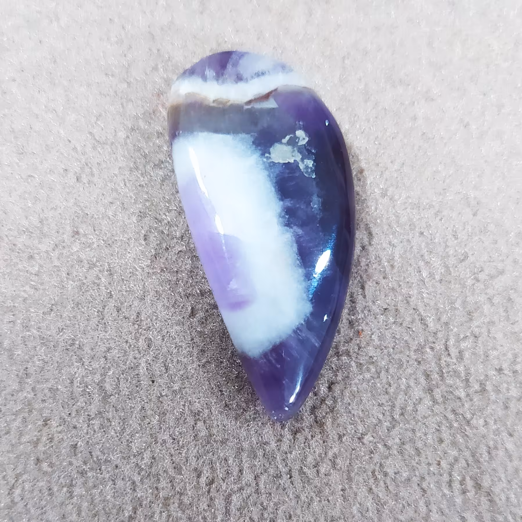 نگین درشت آمیتیست لیس آگات اصل طبیعی معدنی6 