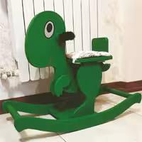 راکر دایناسور چوبی