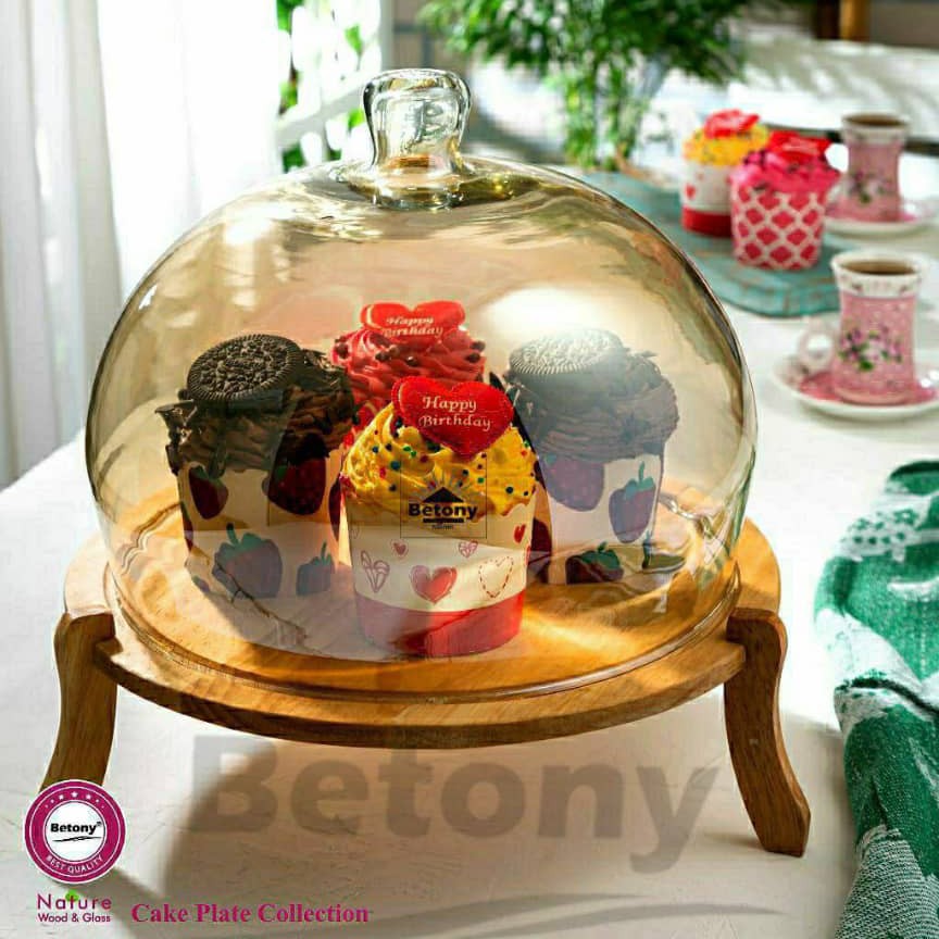 کاپ کیک پایه دار شیشه شامپاینی 
