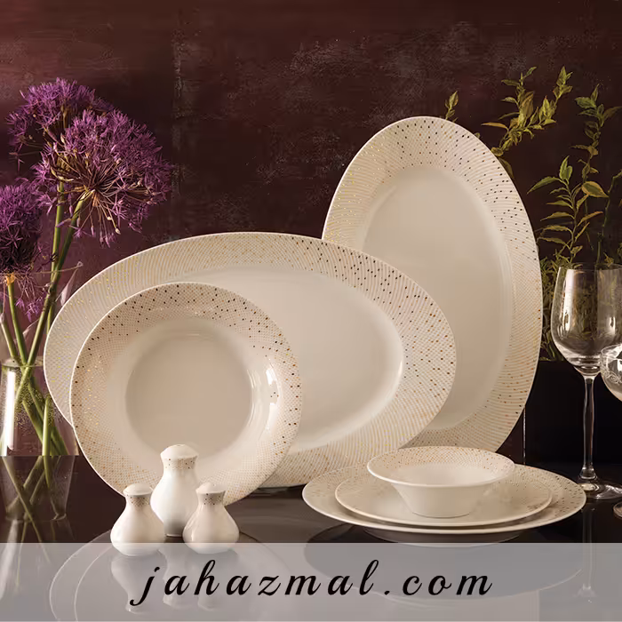 سرویس چینی زرین طرح سان رایز 35 پارچه