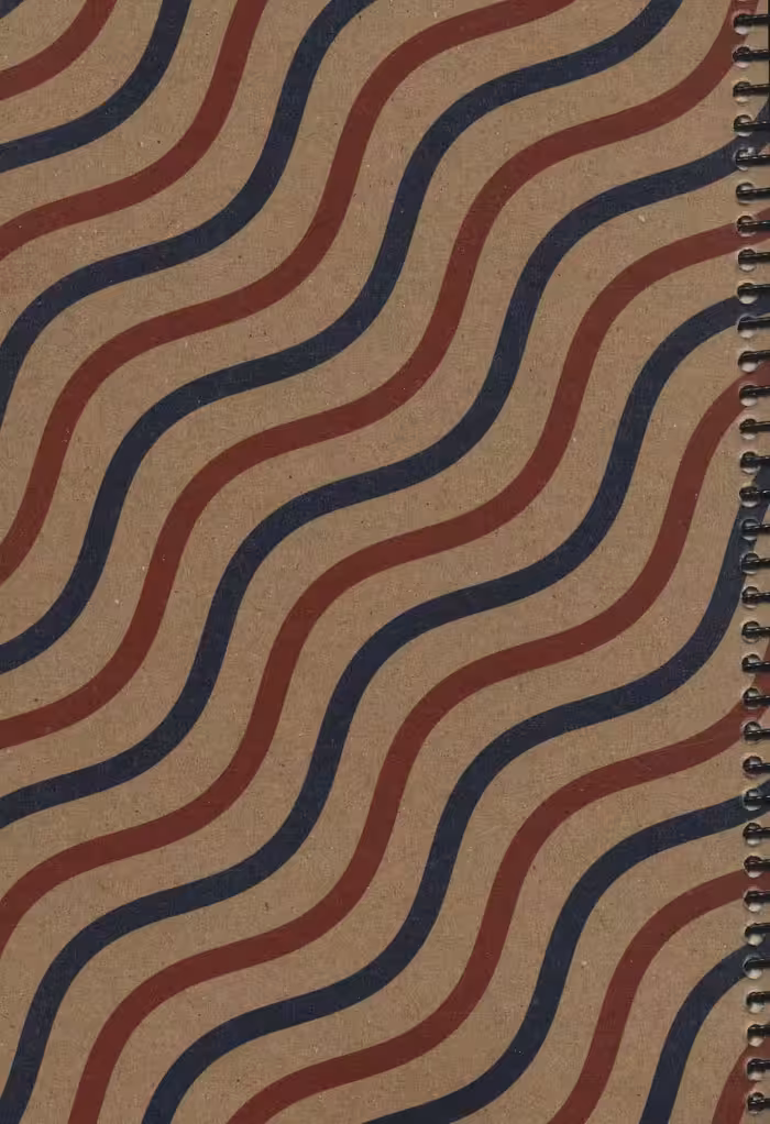 دفتر یادداشت خط دار قدیما (چند طرح)،(سیمی)