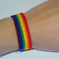 دستبند دوستی طرح رنگین کمان سایز کوچک کد 31