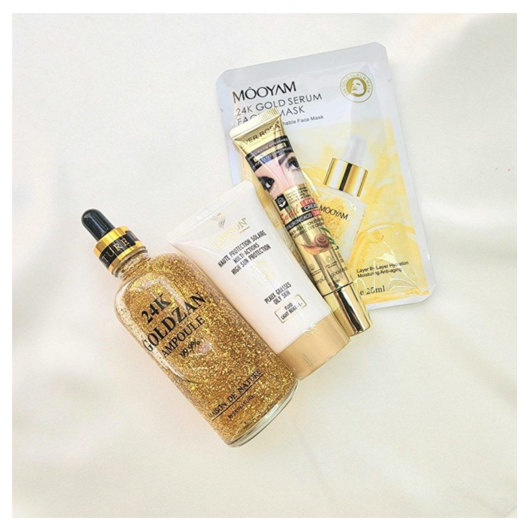 پکیج 4عددی مراقبت از پوست گلد