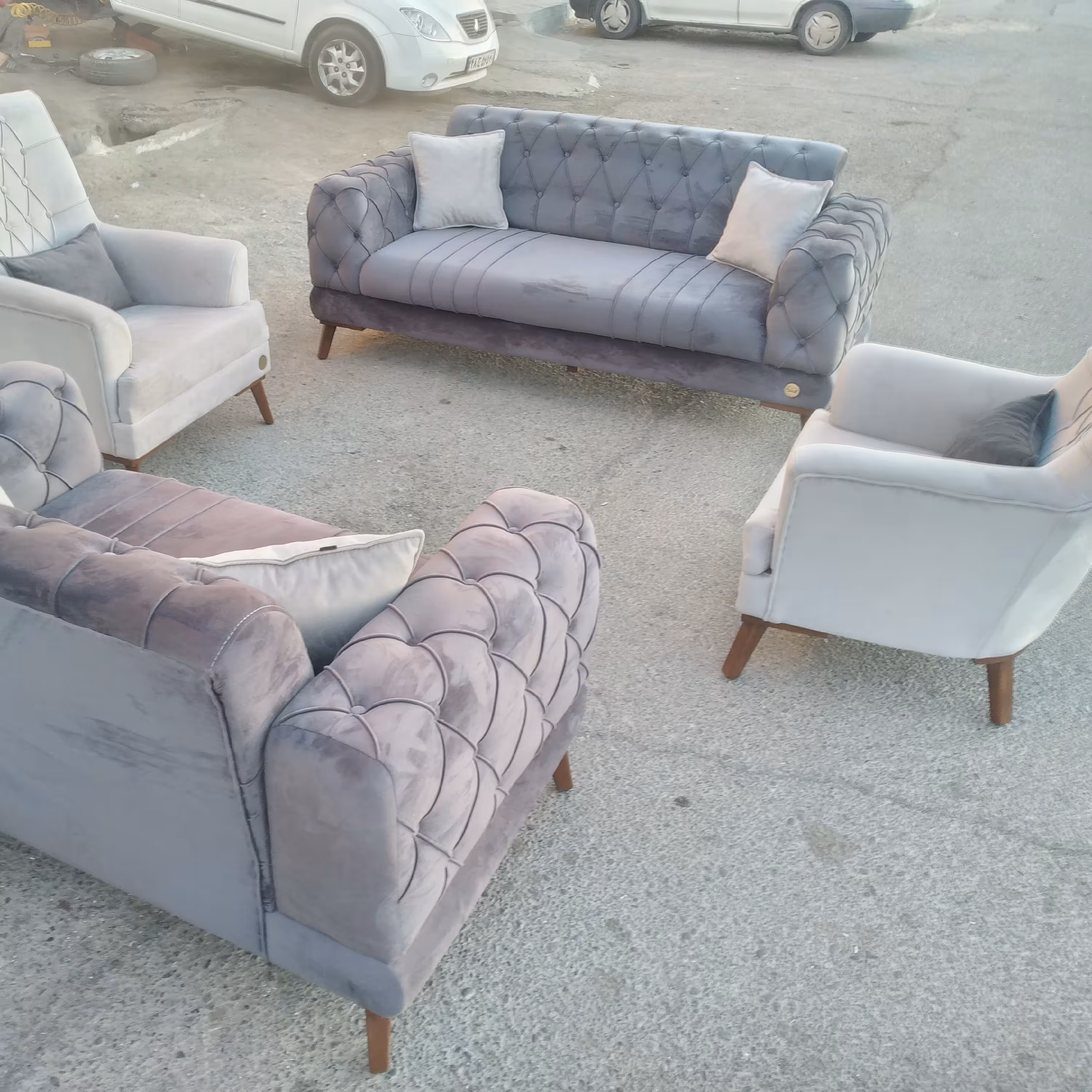 مبل راحتی چستر  یونانی ست 7 نفره