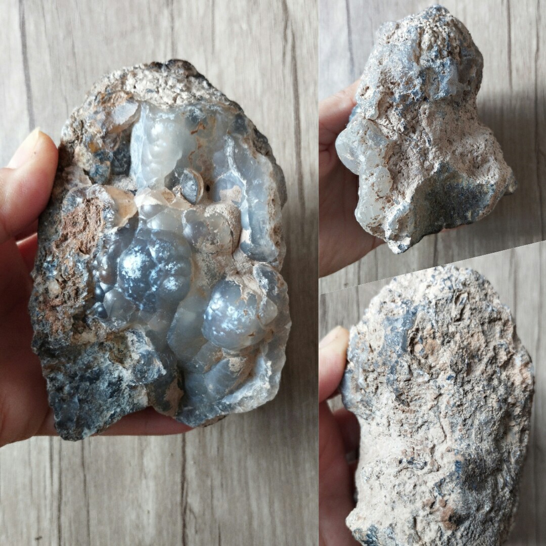 سنگ عقیق تاولی معدنی و اصل مناسب کلکسیونی و ناب با طول 10 سانت