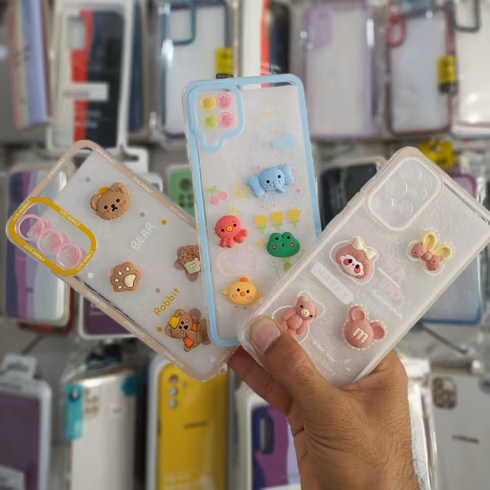 قاب گوشی فانتزی (عروسک برجسته)