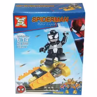 لگو کوچک شخصیت مرد عنکبوتی مشکی 4020 30 تکه بازی فکری اسباب بازی