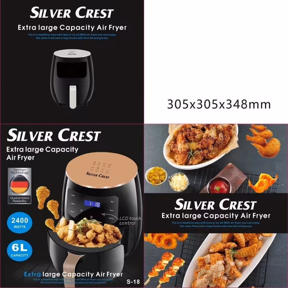 سرخ کن رژیمی سیلور کرست اصل اصل 
تمام لمسی s-18 شش لیتر شرکت آلمانی
قیمت 