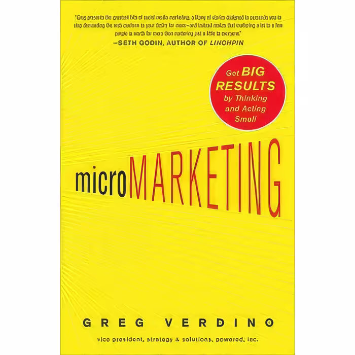 کتاب زبان اصلی MicroMarketing اثر Greg Verdino انتشارات McGraw Hill