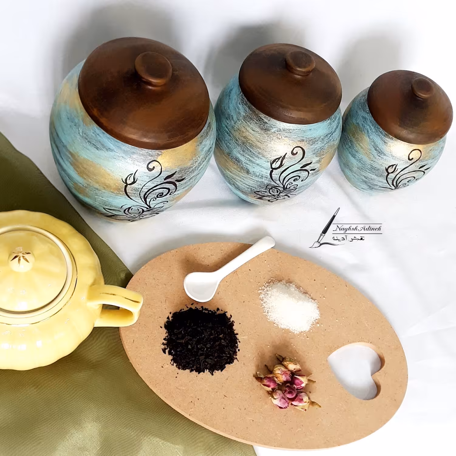 پاسماوری سه تیکه پتینه کاری